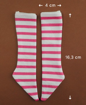 SD - SCB Knee Socks (Pink and White)